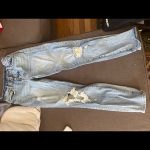Lucky brand ripped jeans size 00